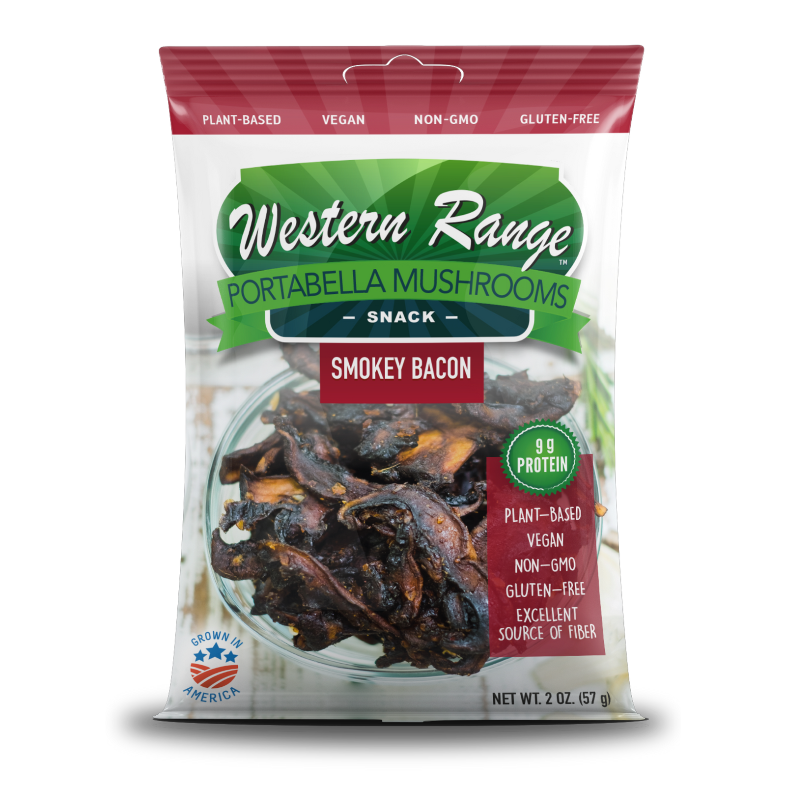 Western Range Portabella Mushrooms - Smokey Bacon