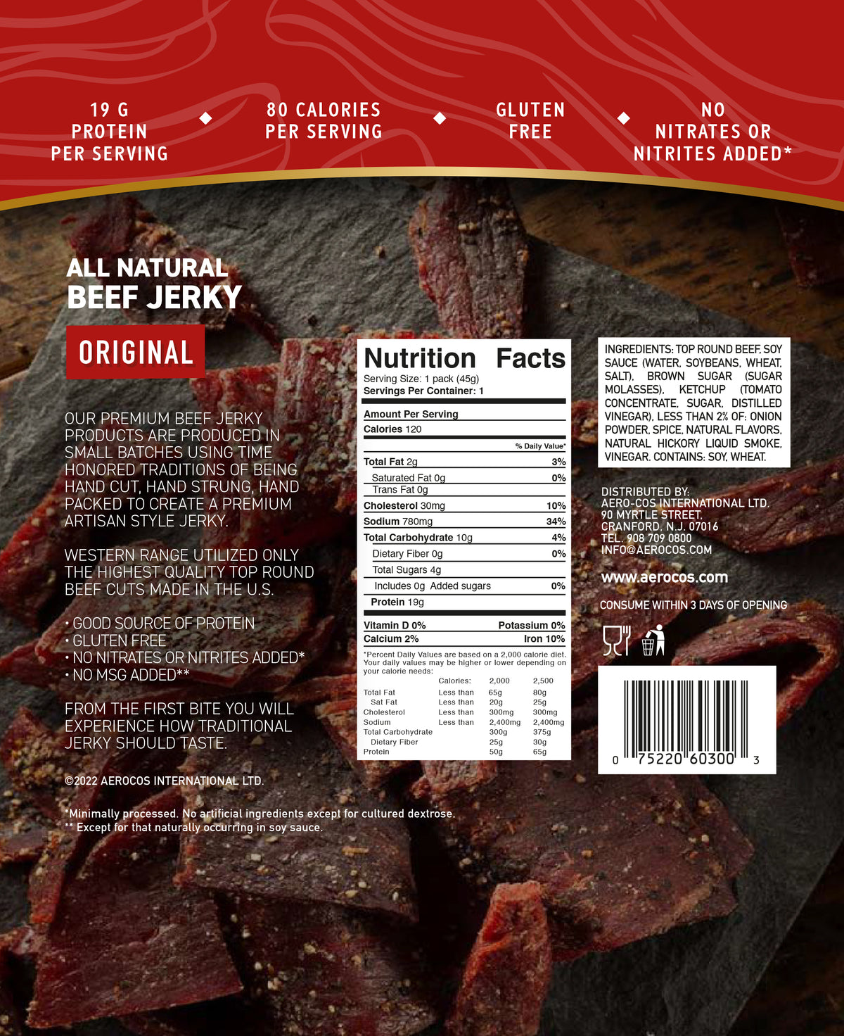 Beef Jerky Original Halal